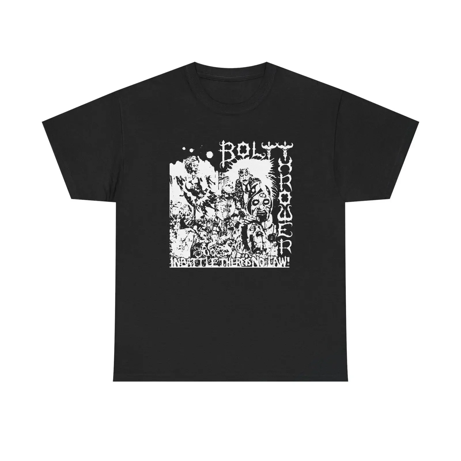 Bolt Thrower In Battle There Is No Law T Shirt Album Old School Death Metal Vintage Band vintage Washed Top For Everyday Wear