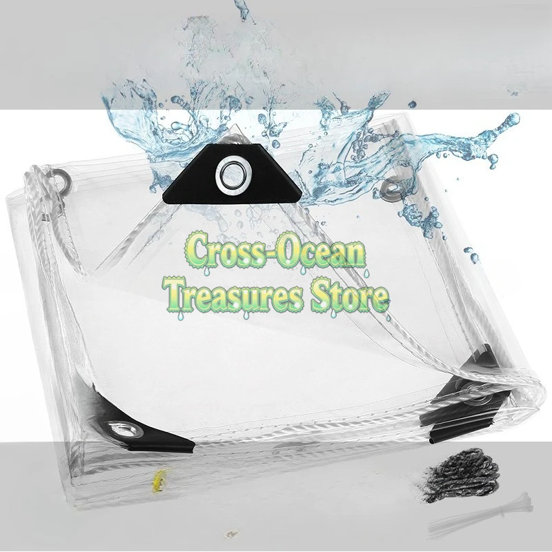 

Прозрачная дождевая ткань, брезент, балкон, непромокаемая ветрозащитная дождевая ткань, утолщенная масляная ткань, брезент на открытом воздухе