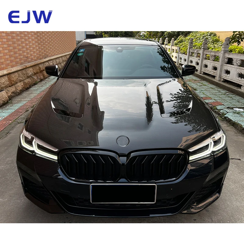 

For BMW 5 Series G30 G38 F90 Upgraded CS Style Car Engine Hood Carbon Fiber Engine Cover Special Engine Cover 2018-2022