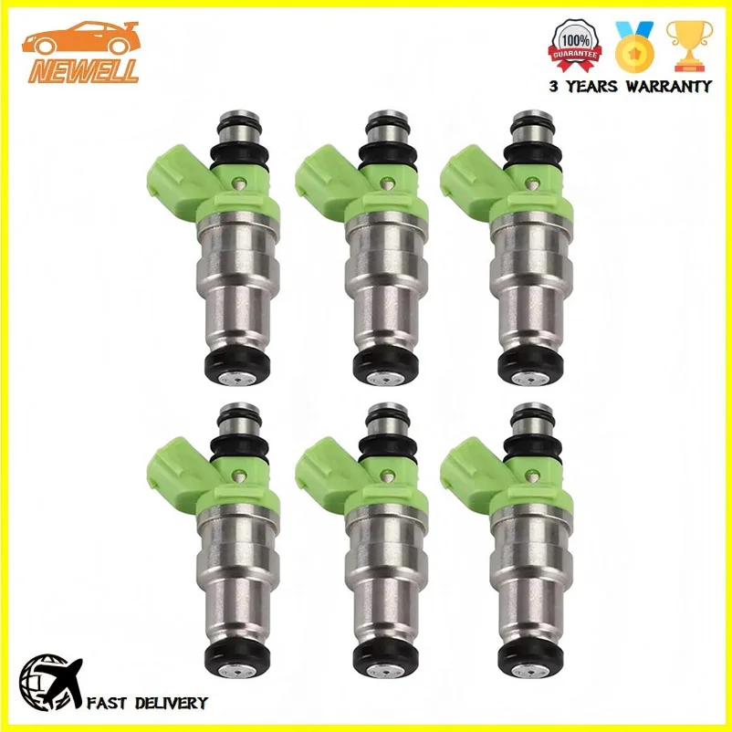 4/6 piezas 23209-70080 23250-70080 Inyector de Combustible para Toyota Starlet EP91 EP82 4EFTE 312cc 4AGE 18RG para Toyota Cressida Supra 3.0L