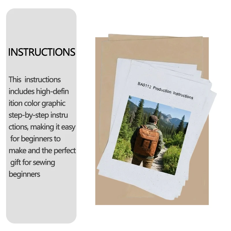 Big Backpack Sewing patterns, 1:1 scale Backpack sewing patterns, stylish Backpack prototype patterns