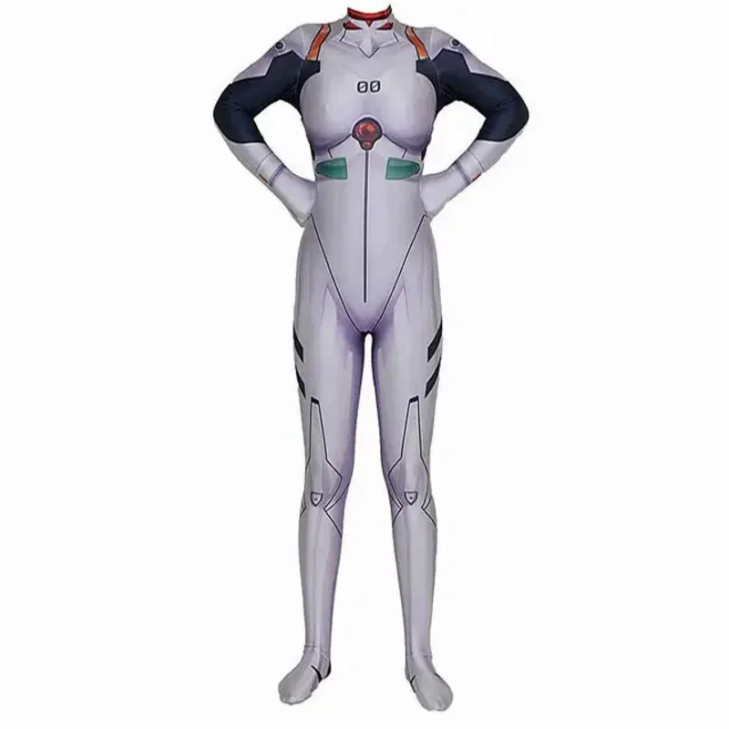 Anime Ikari cosplay costumes Shinji jumpsuit boys man Zentai Halloween bodysuit adults kids MN8