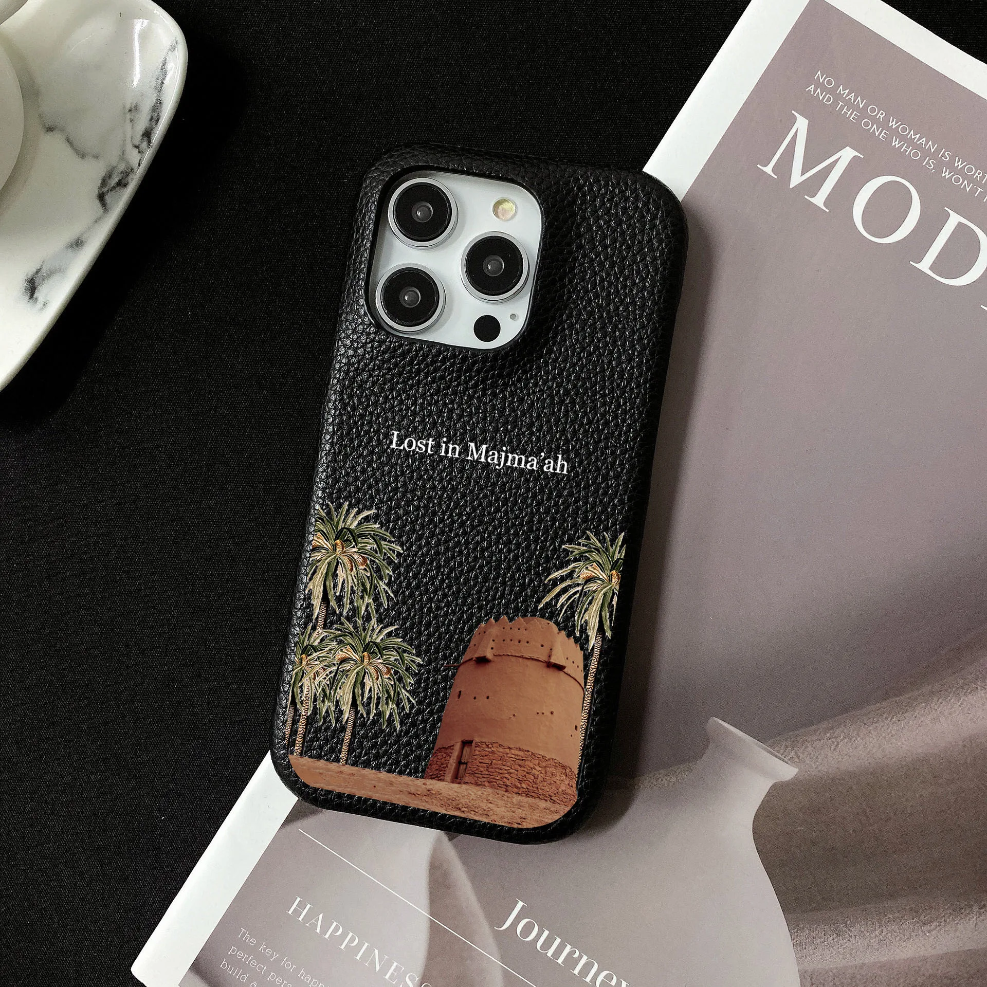 Personalised Customized Name Leather Case For iPhone 16 15 14 13 12 11 Pro Max Initials Letters kafr saya Cover 13 14 15 Pro Max