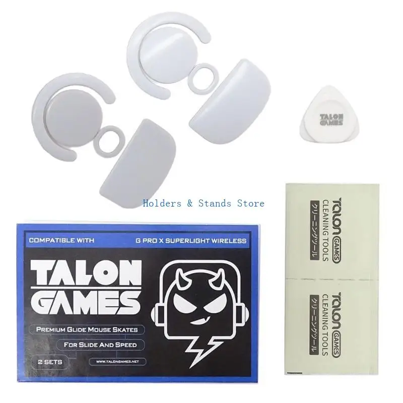 Y4UE 2セットマウスフィートマウススケートステッカーパッド丸いグライド湾曲したエッジ交換GプロXスーパーライトマウス