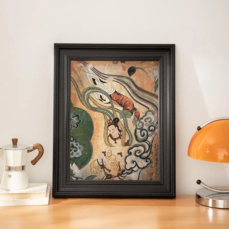 6/7/8/10 Inches Square Retro Black Oil Painting Frame. Oil Painting Frame For Display On A Table. Wall-mounted Decorative Frame