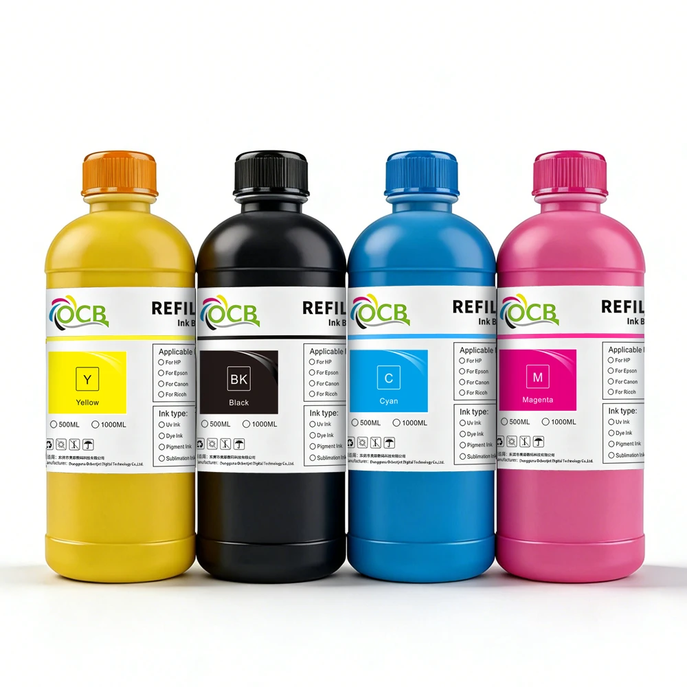 4Colors 500ML Sublimation Ink for Epson DX5 TX800 I3200 L1800 1390 L800 XP600 L805 ET-15000 ET-8550 ET-8500 Heat Transfer Ink