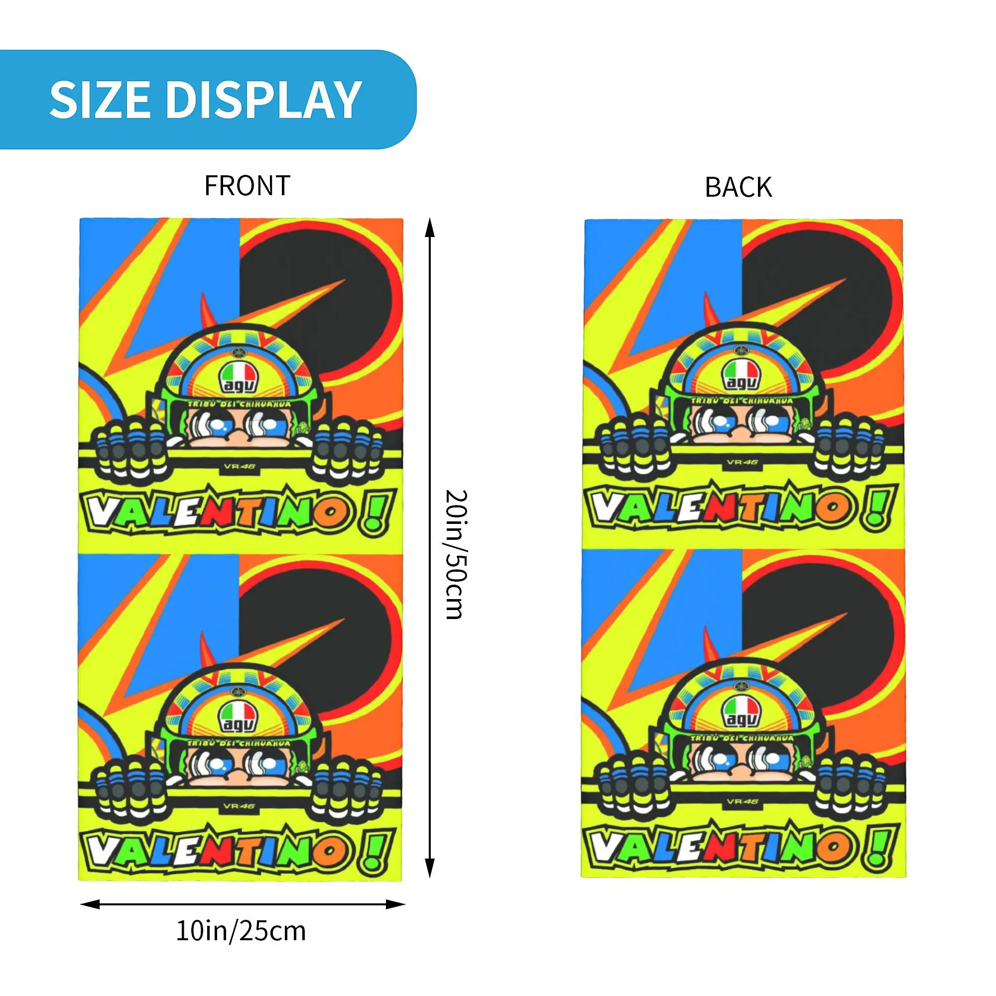 Ghetta per il collo Bandana da corsa personalizzata Moto-Gp Racer per sci ciclismo uomo donna sciarpa avvolgente passamontagna scaldino