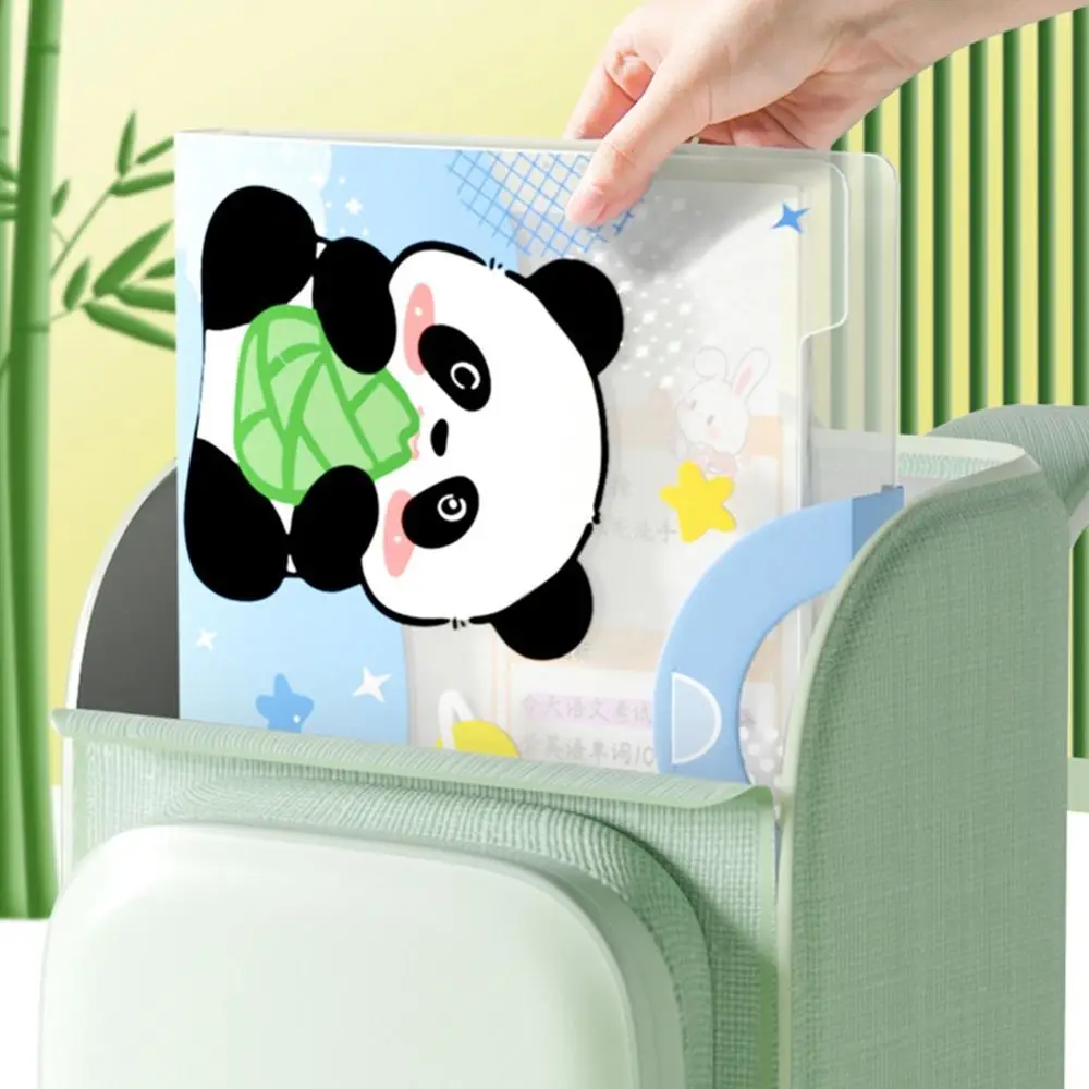 Bolsa de arquivos expansível de bolsos para estudantes, Portfólio Panda classificado dos desenhos animados, Grande capacidade, Criativo, 5 bolsos, 8 bolsos, 12 bolsos