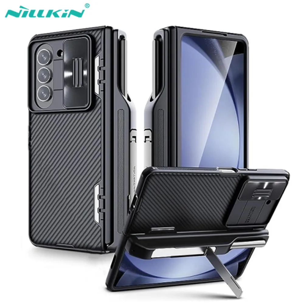 For Samsung Galaxy Z Fold 5 Case NILLKIN CamShield Fold Case With S-Pen Pocket Holder Camera Protector Cover For Galaxy Z Fold 5