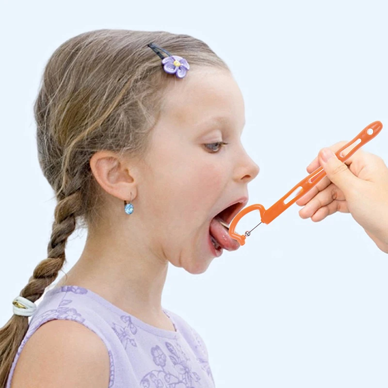 

3/4PCS Children Tongue Tip Exercise For Adult Kids Speech Therapy Autism Sensory Rehabilitation Oral Tongue Muscle Trainer Talk