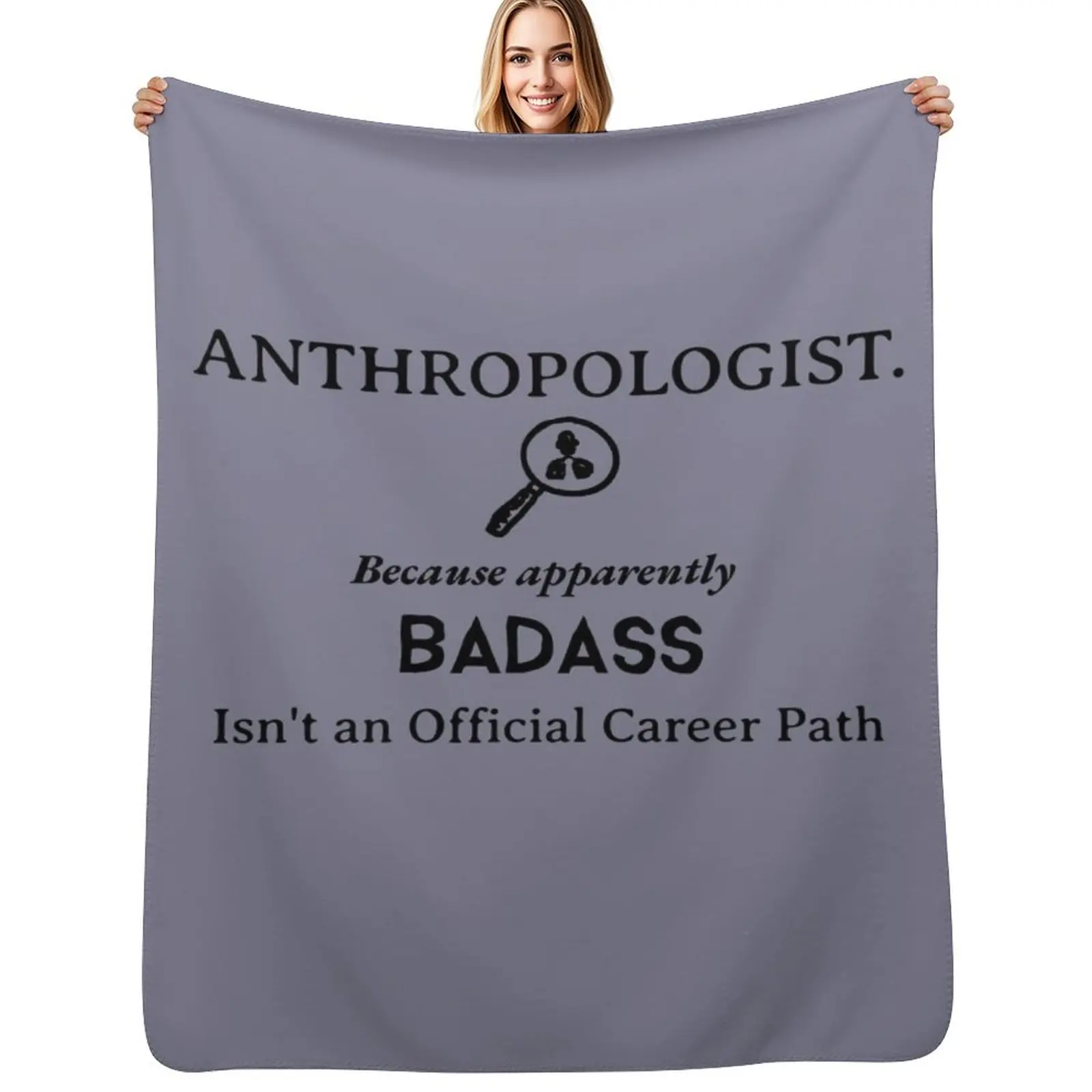 

Badass Anthropologist Throw Blanket Thin Soft Blanket for Summer Night Sleeping