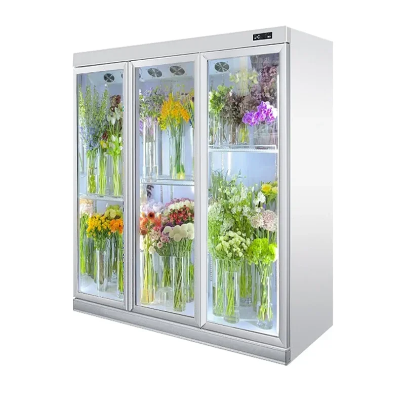 24/5000 Flowers Fresh-Keeping Cabinet Frozen Air Cooling Frostless Commercial Display Cabinet Flower Shop Flower Cabinet