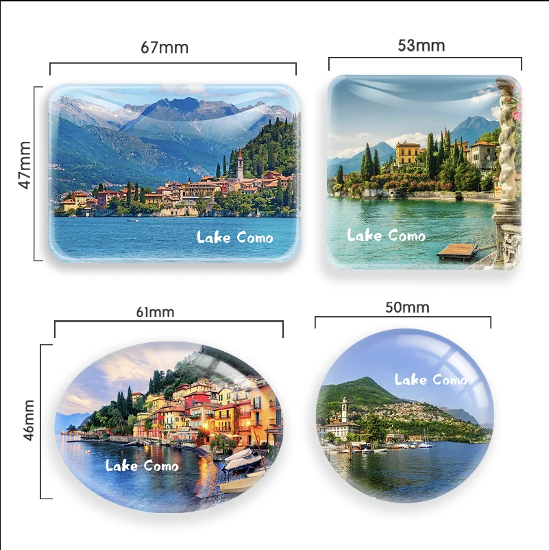 Lake Como Fridge Magnets 343433 holiday destination Italy Souvenirs