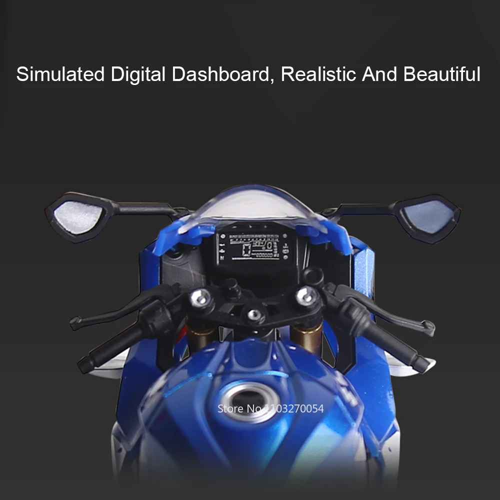 1:12 سوزوكي GSX1000R GSX250R نماذج دراجة نارية مصغرة لعب سيارة عجلة أمامية توجيه امتصاص الصدمات دراجة نارية هدايا عيد الميلاد