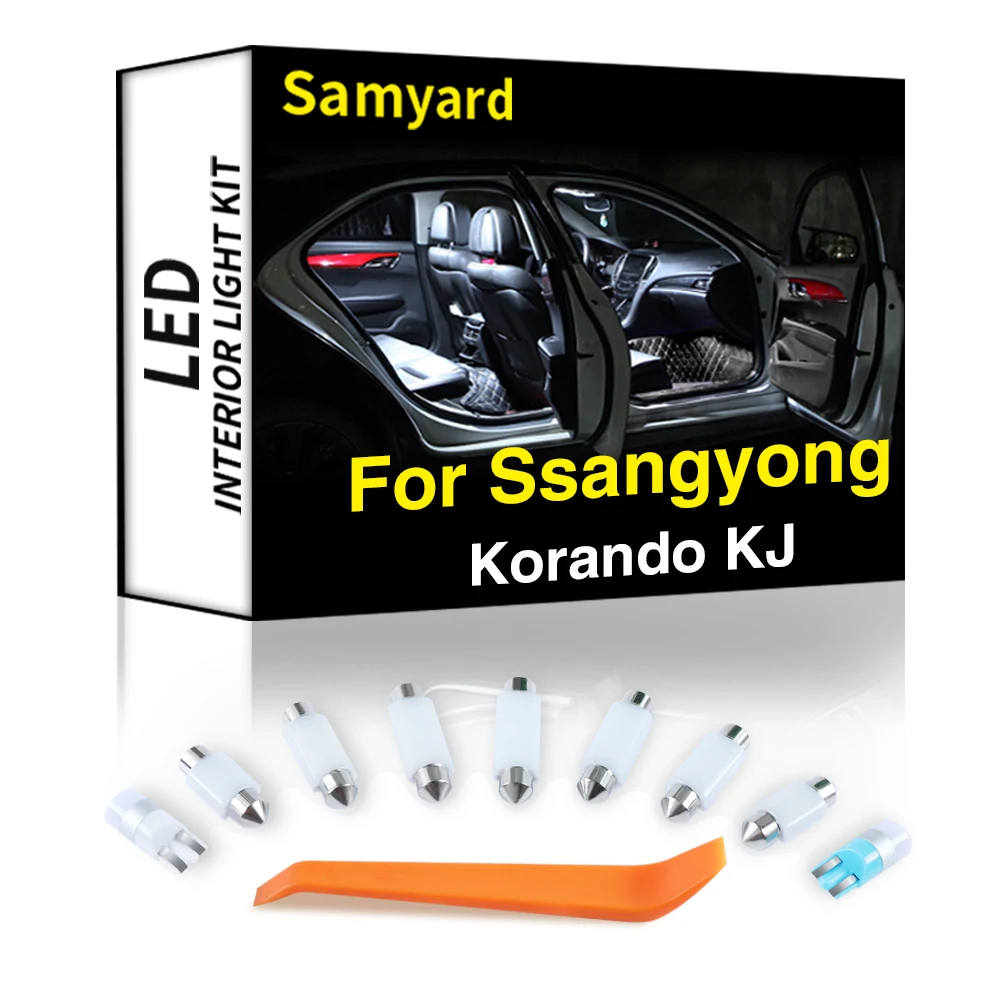 

Ceramics 11Pcs Interior LED Light Kit For Ssangyong Korando KJ 1997-2001 2002 2003 2004 2005 2006 2007 Car Bulb Dome Map Canbus