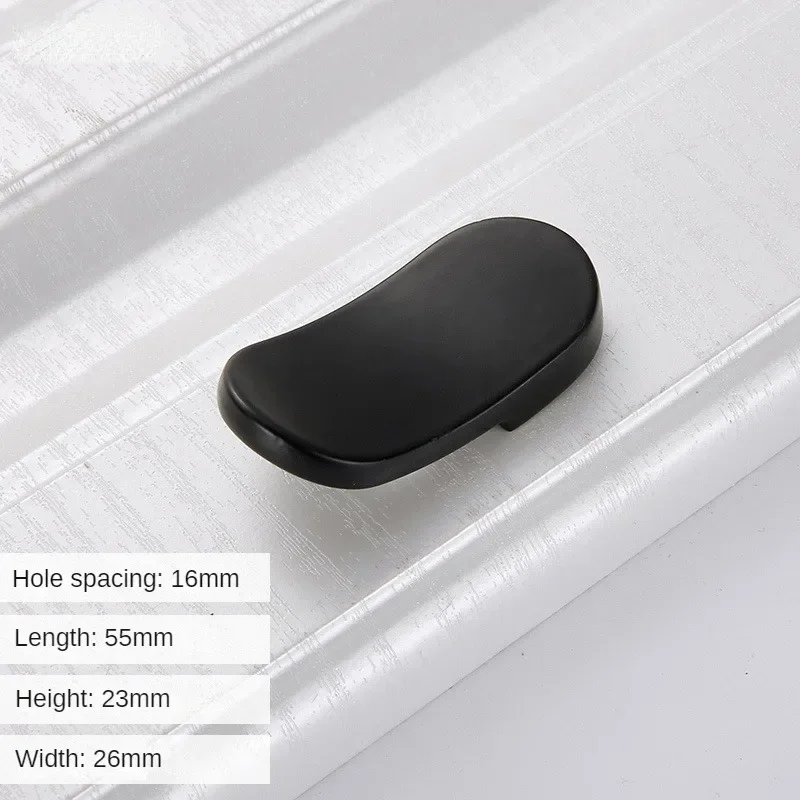 2pcs black blacSmart Cabinet Drawer Handle, Minimalist Luxury Furniture Pull Handle for Nightstand, Wardrobe & Office Furniture