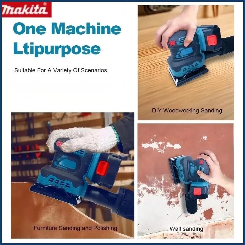 Makita Cordless Random Orbit Sander Professional Lithium-Ion Polishing Machine Brushless Speed Control For Makita Battery