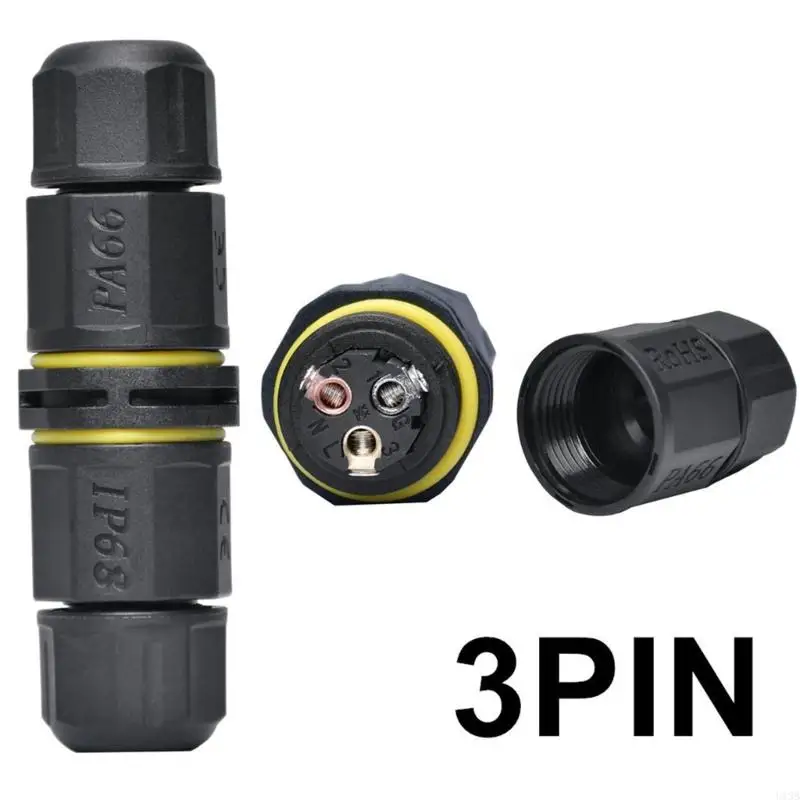 Conector impermeable libre U13B tipo recto cable y cable acoplamiento rápido