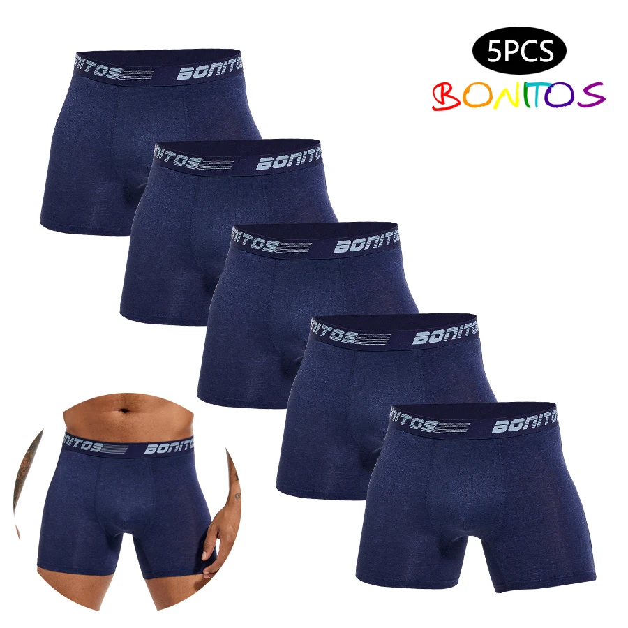 5db boxers men's Bugyi Lélegezhető Bokszoló Halásznadrág férfiak Alsónemű Poliészter Alsónadrág számára Férfi Magas minőségű Apaállat Fürdőnadrág