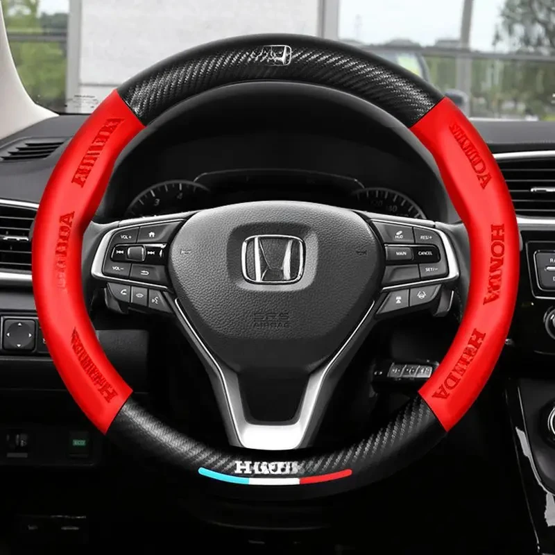 Suitable for Honda Civic Accord Breeze XRV Vezel Fit Avancier CRV Crider  Leather All Season Steering Wheel Cover