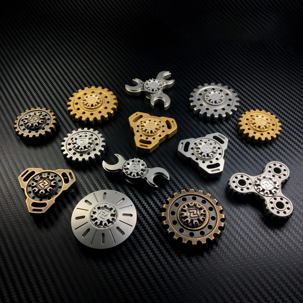MCZHI EDC ゴーストクローチタン中空 R188 ベアリングキャップジャイロフィジェットスピナーロックフィジェットおもちゃ大人用おもちゃアクセサリー