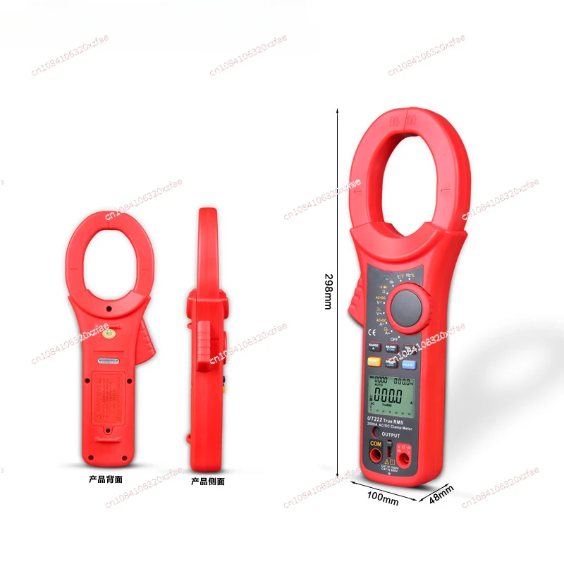 2500A High Current True RMS Clamp Meter AC DC Voltage Capacitive Clamp Multimeter