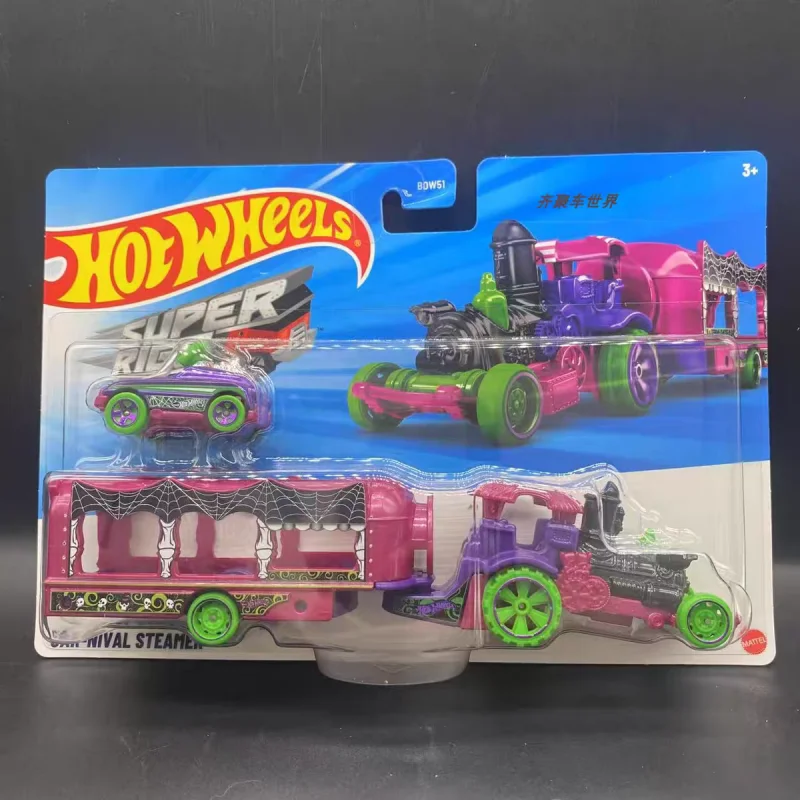 

Hot Wheels оригинальные BDW51 Super Rigs Serise District Transport Nine 'N Dash модель автомобиля игрушки-сюрприз коллекция моделей автомобилей