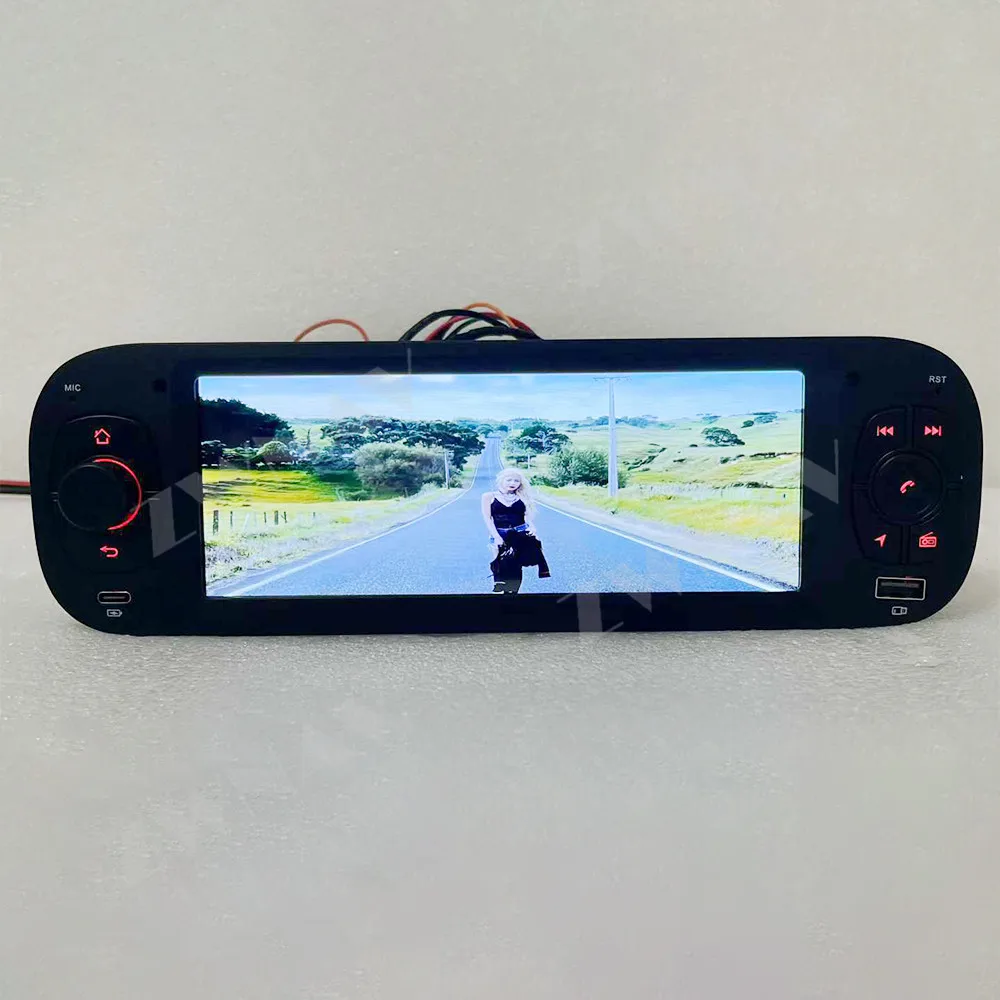 6.89 Inch Original Style Touch Screen Car Stereo For Fiat Panda 2013-2020 Android 14 GPS Wireless CarPlay/Auto Plug & Play DSP