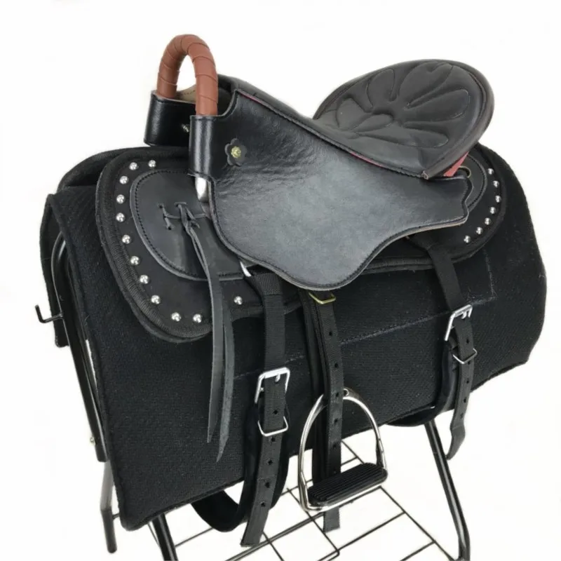 승마용품 Harness New Cow Leather Tourist Short Saddle Fine Riding Equipment A Full Set Of Mongolian Saddle