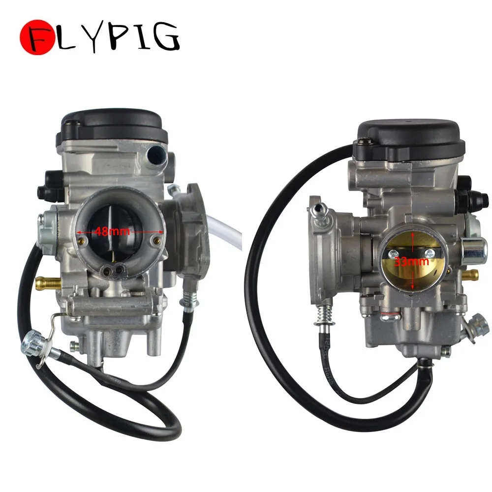 

FLYPIG PD33J Carburetor for Yamaha YFM350 YFM400 Grizzly 350 400 450 Bruin Big Bear 250 400 Kodiak 400 Wolverine 350 450