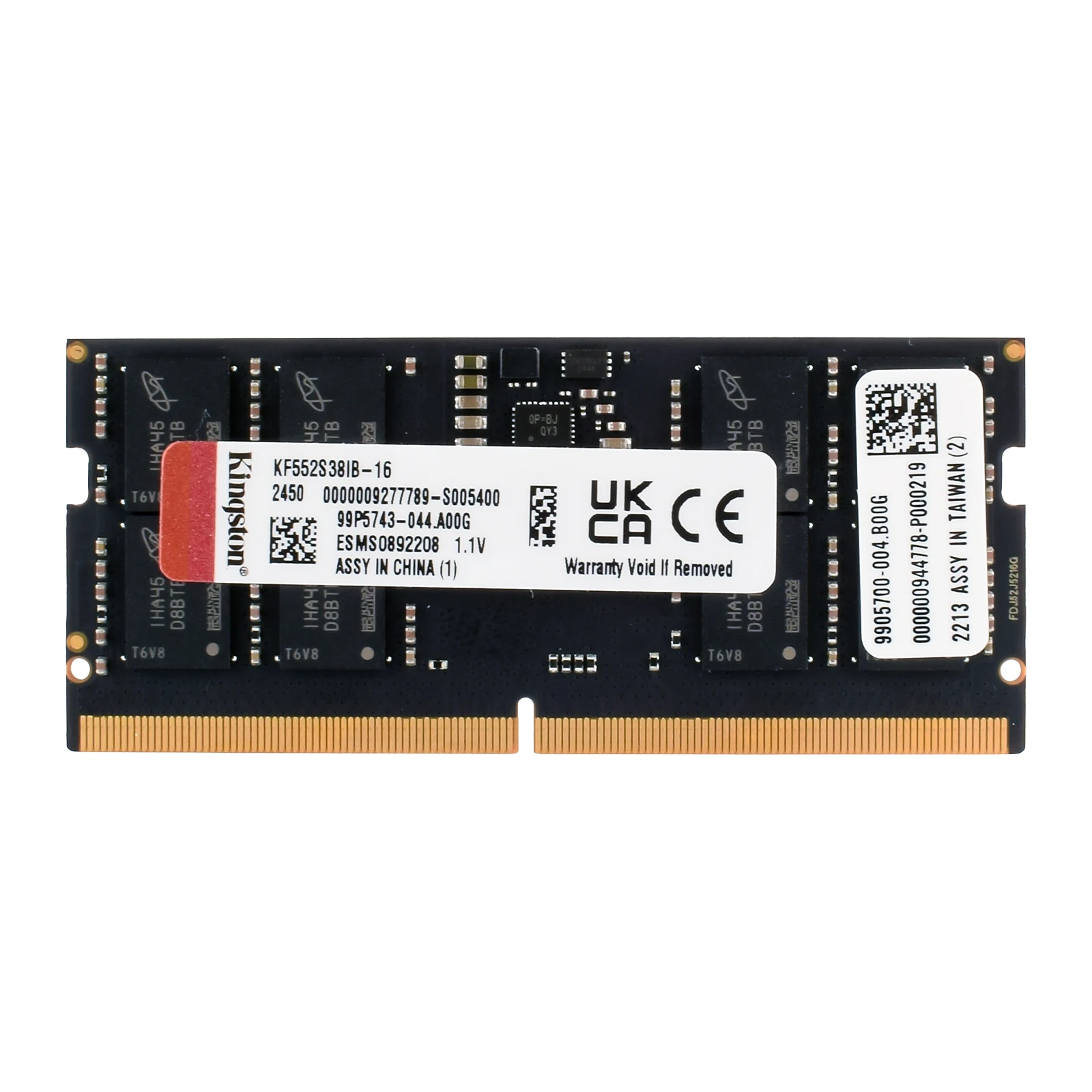 Kingston Laptop Ram DDR5 8GB 16GB 32GB 4800MHz 5200MHz 5600MHz SODIMM PC5-34800 PC5-41600 1.1V 262Pin Notebook Memory