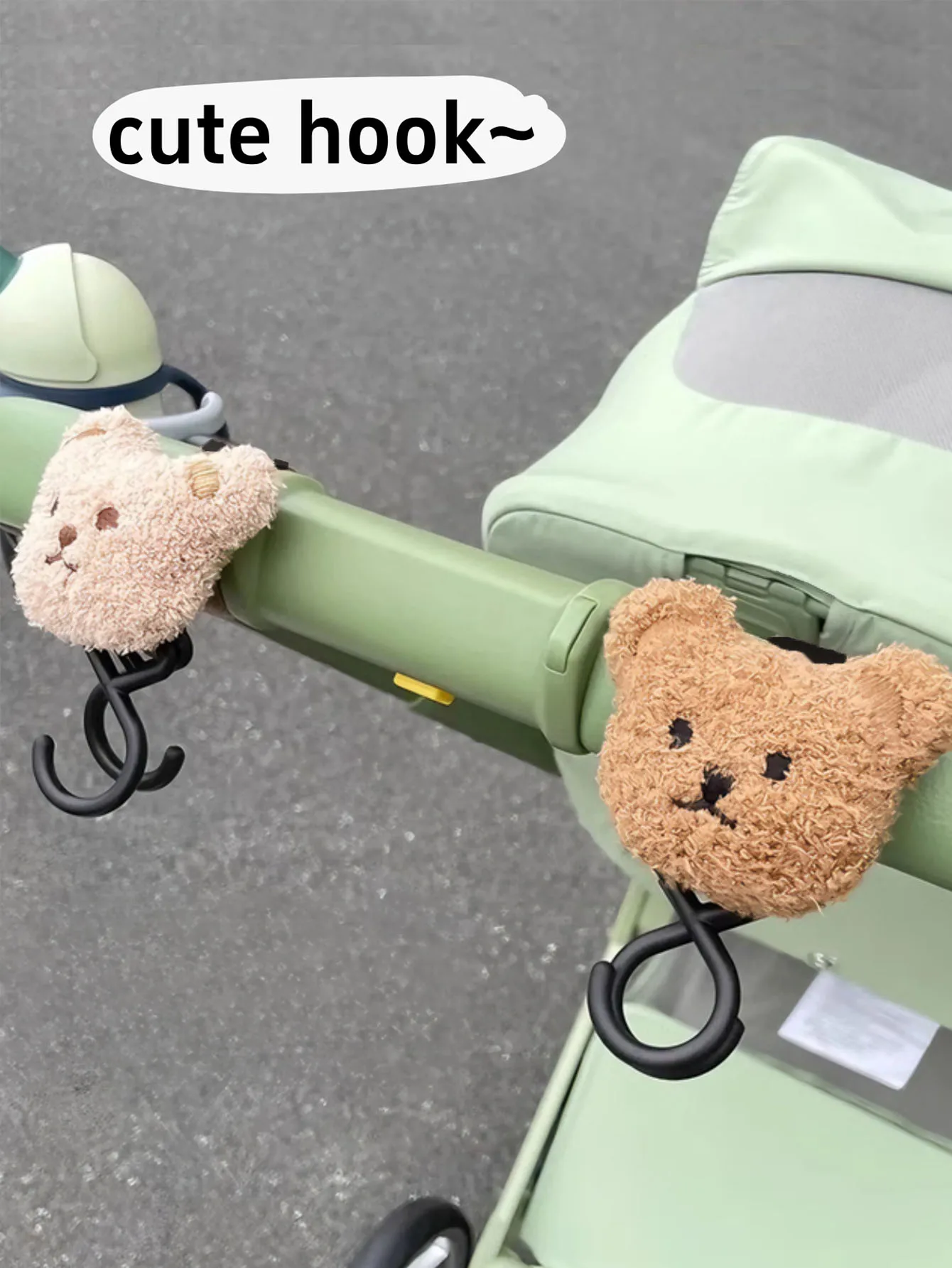 

Вешалка на липучке с героями мультфильмов для аксессуаров для детских колясок, универсальная для детской коляски, коляски-зонтика, электромобиля, детских прогулок