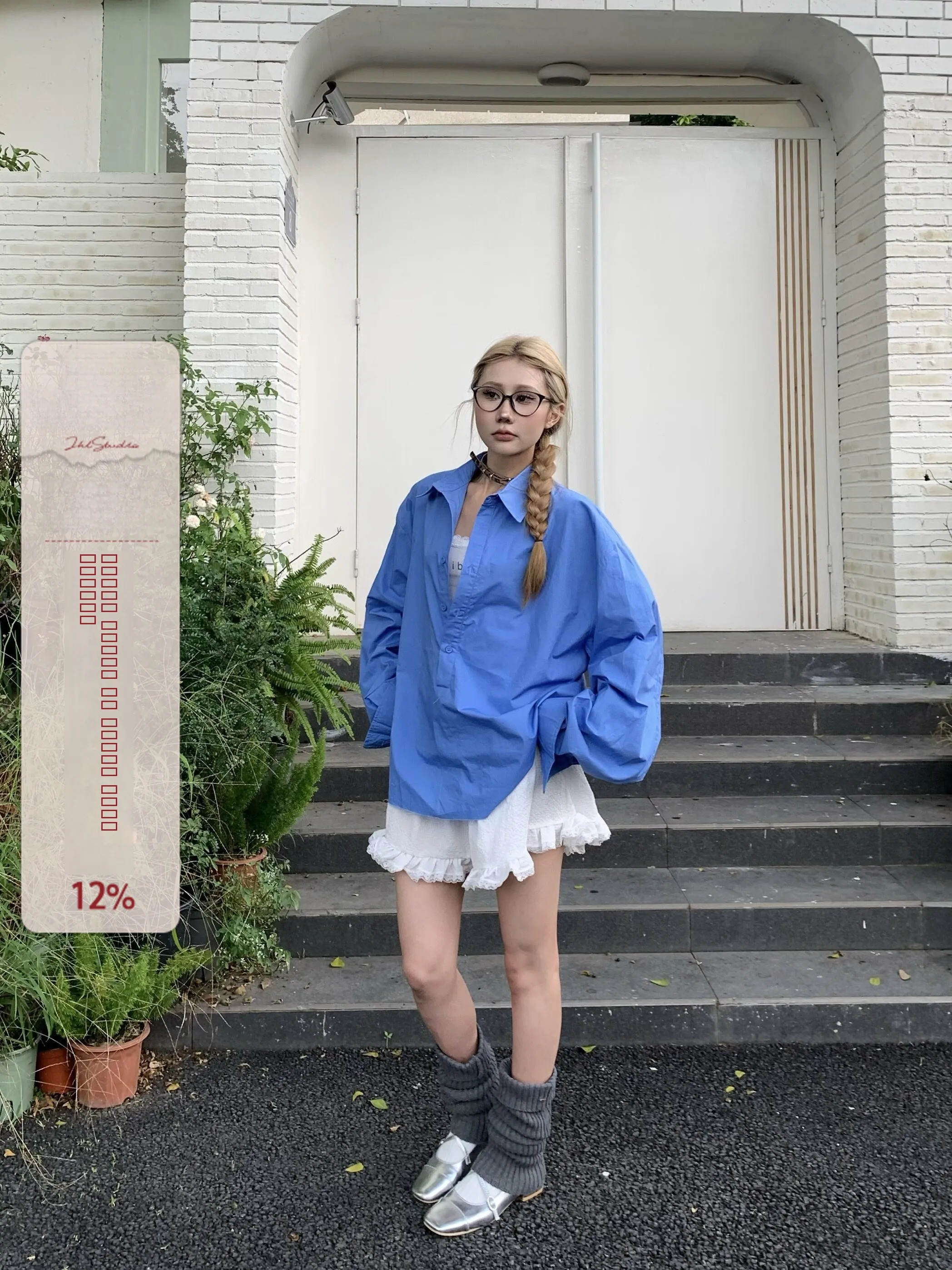 

ZHL Studio Корейская повседневная рубашка с длинным рукавом, свободного кроя, с глубоким V-образным вырезом, из хлопка, для мужчин и женщин, осенняя модная новинка