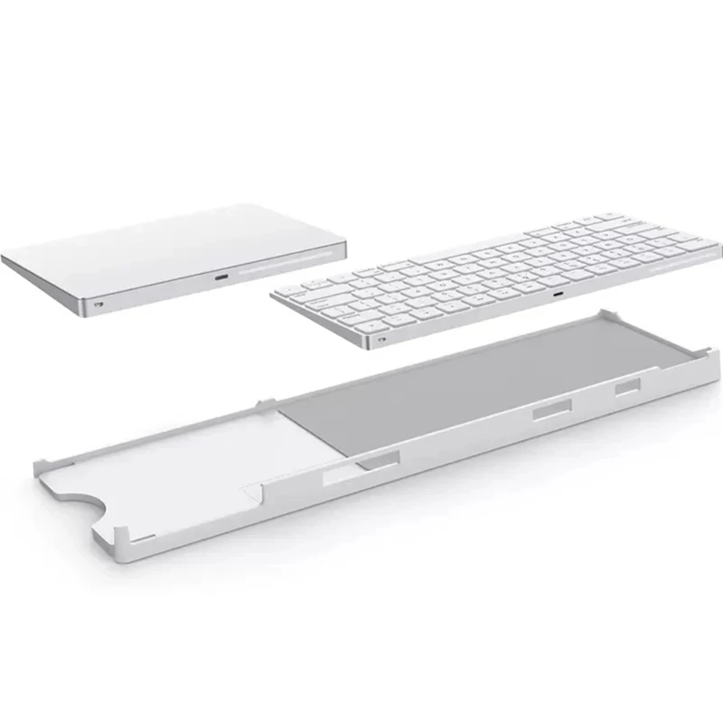 Bestand 2-In-1 Stand Tray Frame for Apple IMac Magic Keyboard Touch ID Magic Trackpad A1644 2449 A1535 Base Stand Box