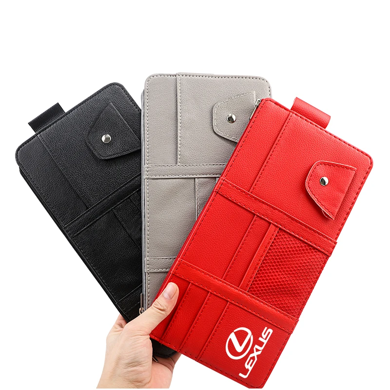 سيارة الشمس قناع تخزين حافظة للبطاقات نظارات كليب حامل هاتف لكزس F SPORT LBX NX RX 350h 450h ES UX 300e GS GX IS LS LX CT LC #3