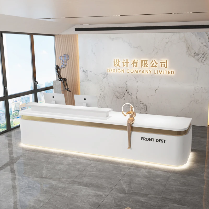 

Counter Industrial Reception Desks Office Service Welcome Beauty Salon Reception Desks Elegant Welcome Escrivaninha Furniture