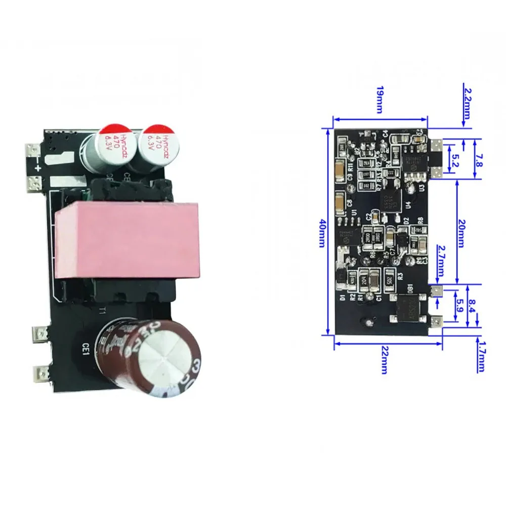AC-DC 20W Full-power Isolation Power Supply Module 5V 4A Switching Power Supply Board with Overcurrent/Short-circuit Protection