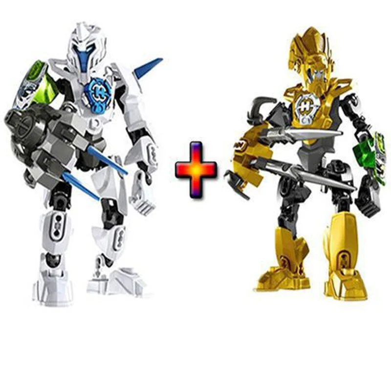 Hero Factory 3 Star Warrior Bionicle Building Blocks Furno Combined Robot Mech Model Bricks Toys For Children Christmas Gifts