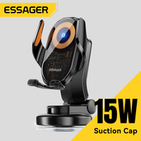 Essager 15W Car Phone Holder Wireless Charger Fast Charging Station For iPhone 16 Xiaomi Samsung Magnetic Wireless Car Charger