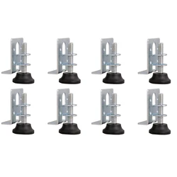 4pcs Wardrobe Adjustable Leveling Leg Foot Closet Furniture Leveler Support Pad Furniture Mat Corner Bracket Cabinet Leveler