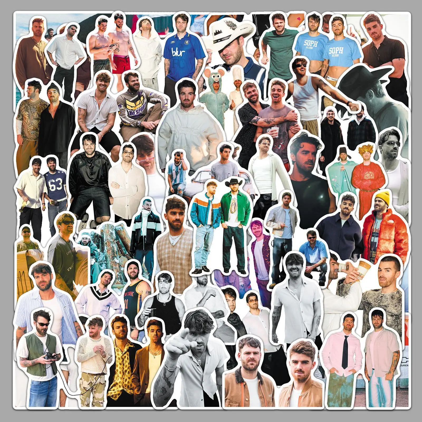 

50 наклеек для европейского и американского певца The Chainsmokers, водонепроницаемые декоративные наклейки для знаменитостей, подарок для блокнота