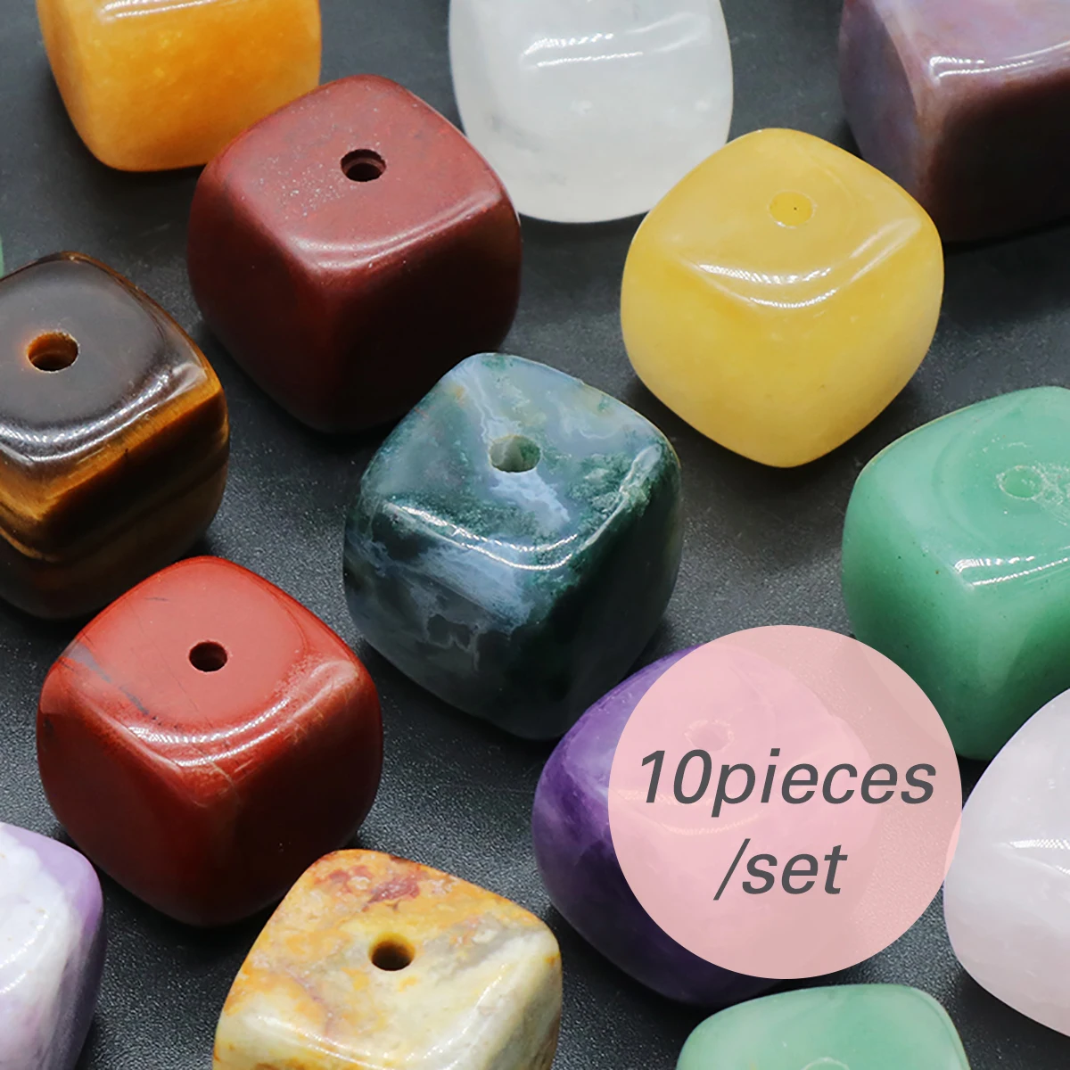 

Wholesale 10pieces Natural Stone Crystal Agate Square Incense Holder Incense Base Crystal Fragrance Stone Small Ornaments