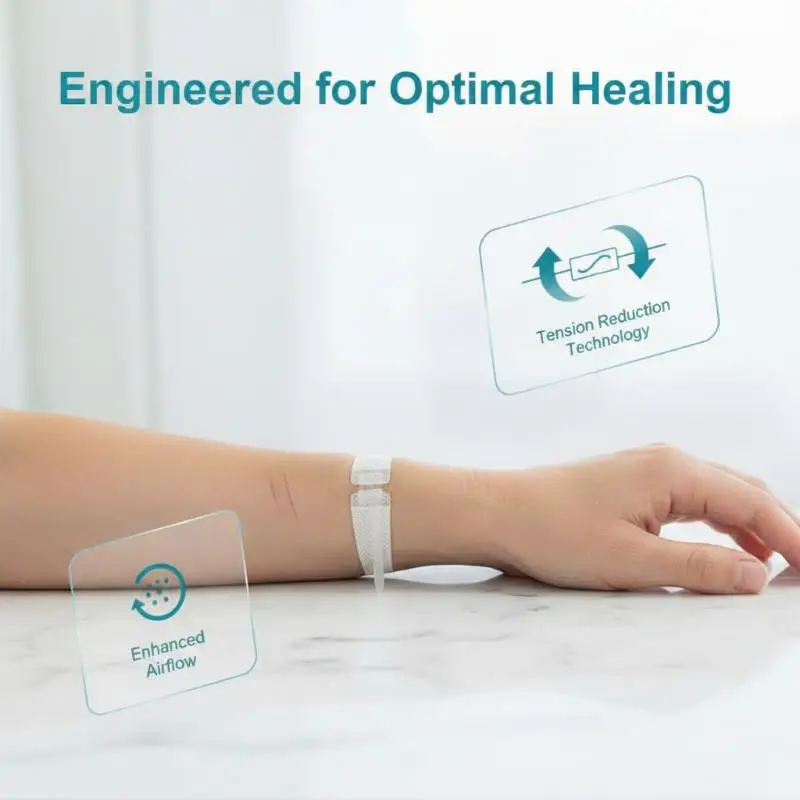 @*Painless Suture-Free Zipper Band-aid Wound Closure Device Breathable Adhesive Patch for Running Sports Injury Care