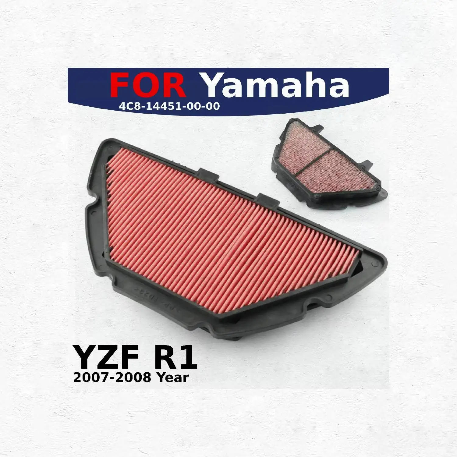

Motorcycle Air Filter Cleaner Replacement Fuel Filter Reuseful Element For Yamaha 4C8-14451-00-00 R1 Motor Accessories