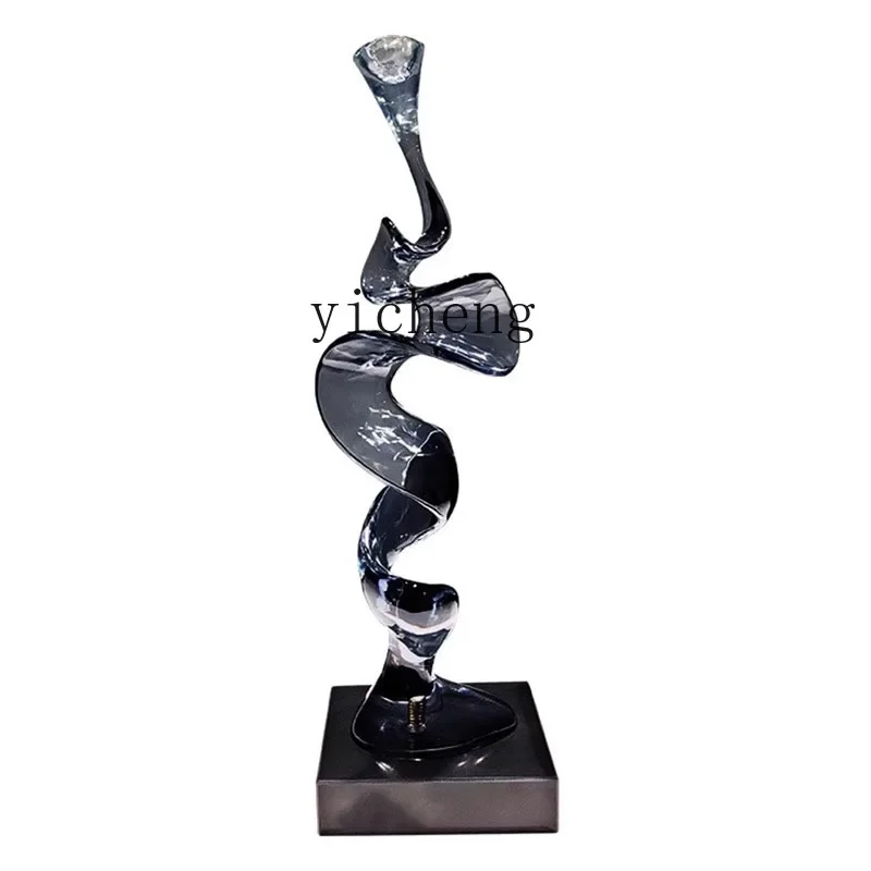 

transparent resin ornaments entrance, next to the TV cabinet in the living room art vertical height decorative handicrafts