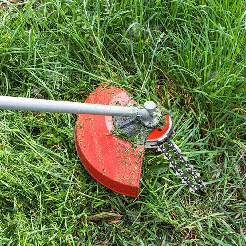 Chain Trimmer Head Replacement Chain Trimmer Head For Lawn Mower Brush Cutter Cutting Machinery Mower Cutter For Outdoor Garden