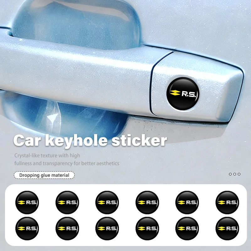 

Для Renault 14 мм наклейки на ключи от автомобиля, чехол для пульта дистанционного управления, эмблема, декоративный аксессуар Cupra Ibiza RS Dacia Ateca Altea Arona