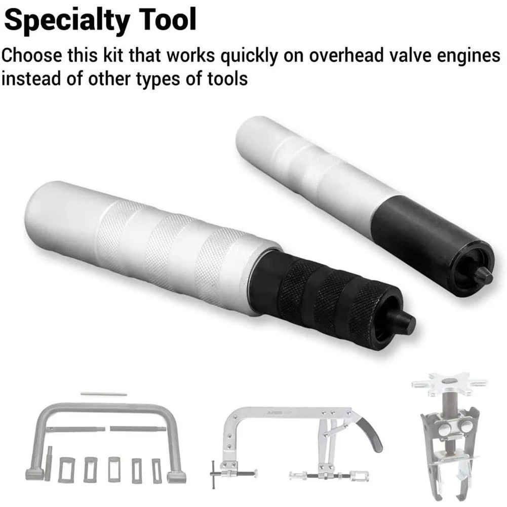 Valve Retainer Remover Installer Kit 3 Piece For Overhead Valve Engine Spring Keeper Tool Set With Magnetic Tip 4.5-9.5mm