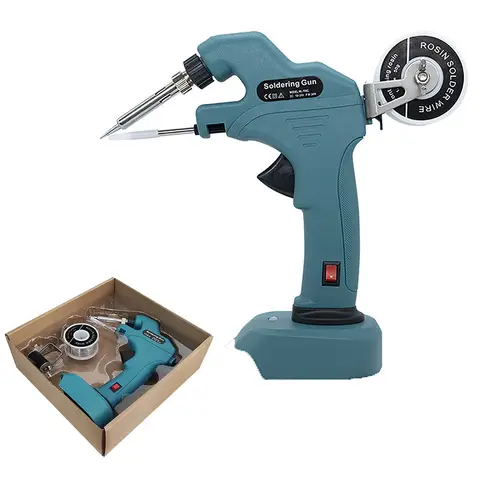Makita 18V / 21V 배터리 용 무선 전기 납땜 인두 자동으로 주석 휴대용 용접 총 수리 전동 공구 보내기