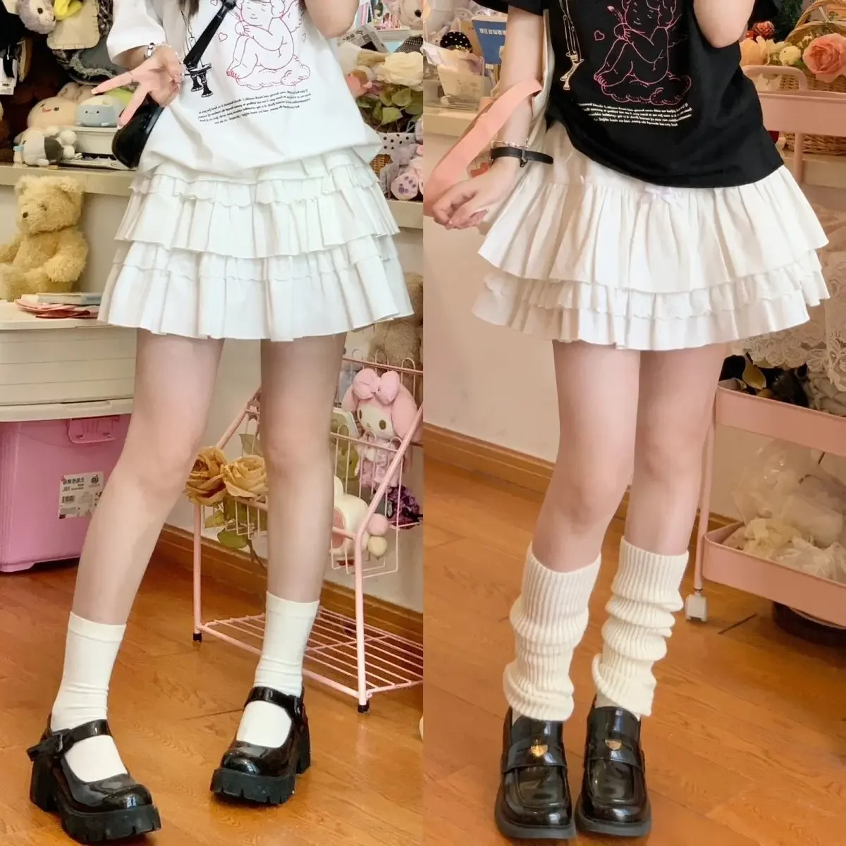 Skirts Womens Lace-up Mesh Balloon Magic Show Stage Performance Fairy Tale School Play Princess Youth Cosplay Event Festive ins